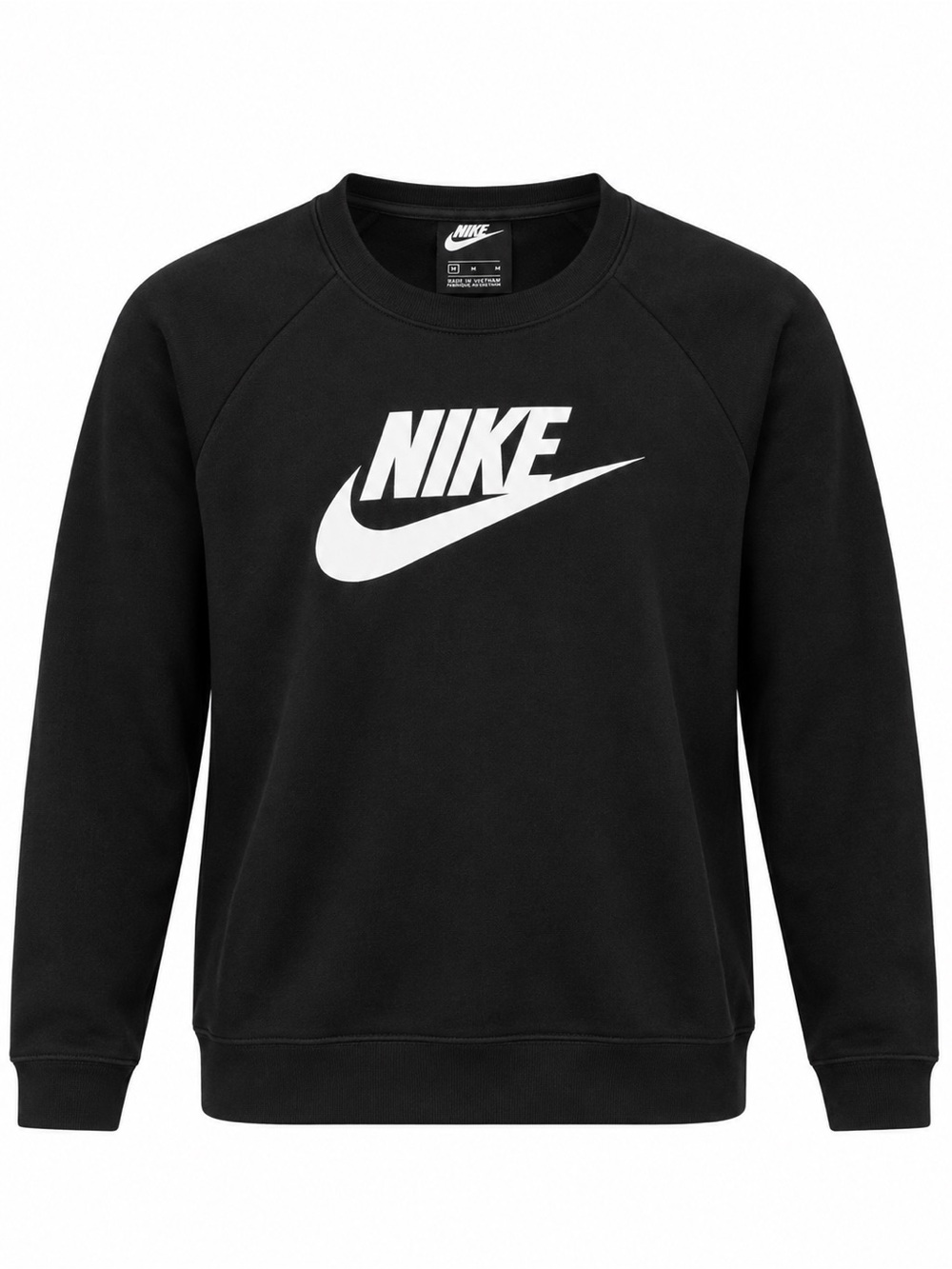 Nike Black Crewneck Sweatshirt with White Swoosh